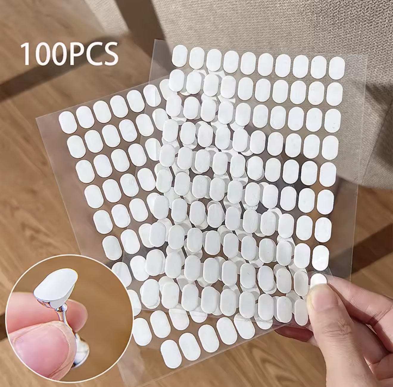 Pastilles adhésives pour capsules 100pcs