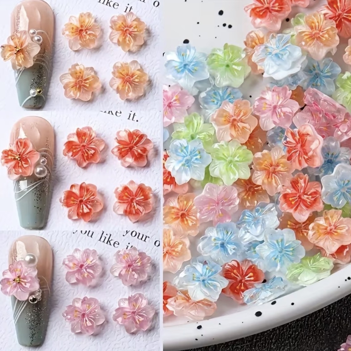 Fleurs Pour Ongles 20 pcs