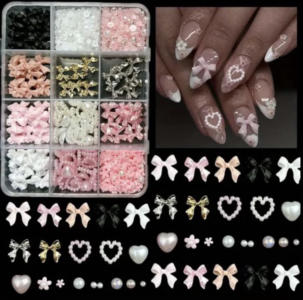 Boîte de décorations pour ongles