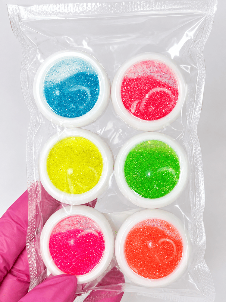 Poudres pailletées – 6 couleurs