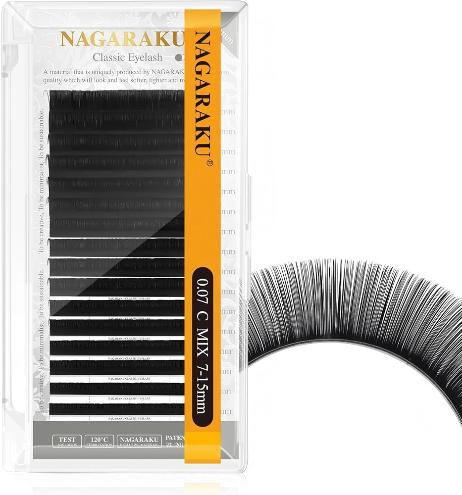 NAGARAKU Classic Eyelash – 0.07 C MIX