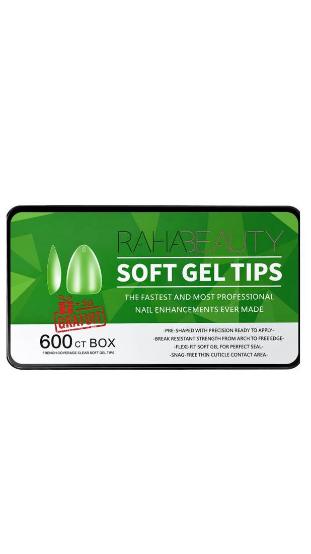 Soft Gel Tips Short Amond – 650 Pieces