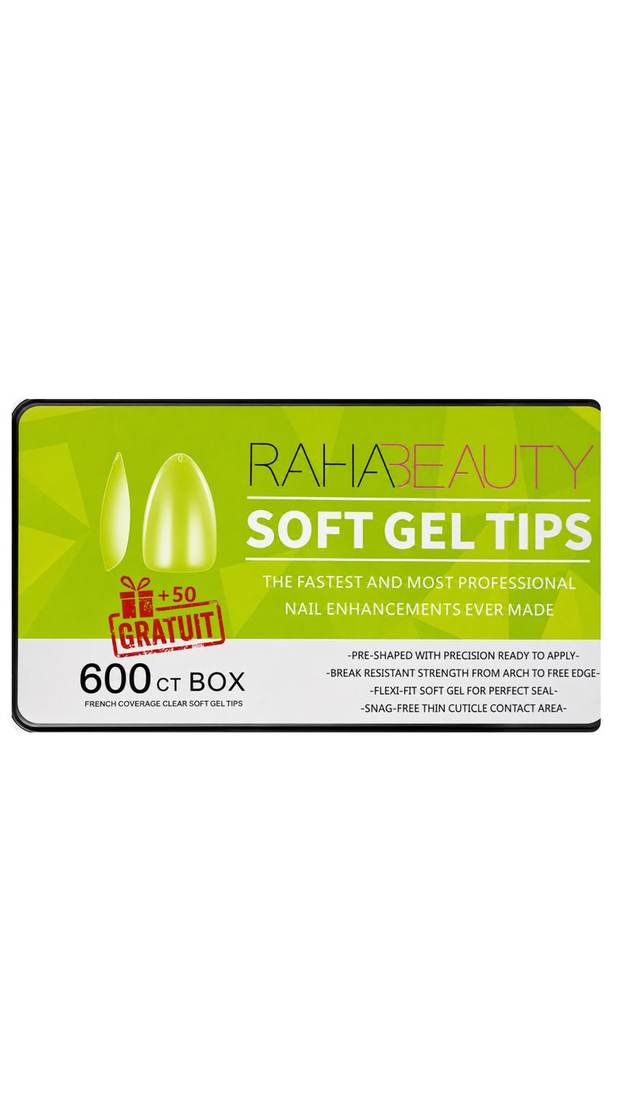 Soft Gel Tips Medium Amond – 650 Pièces