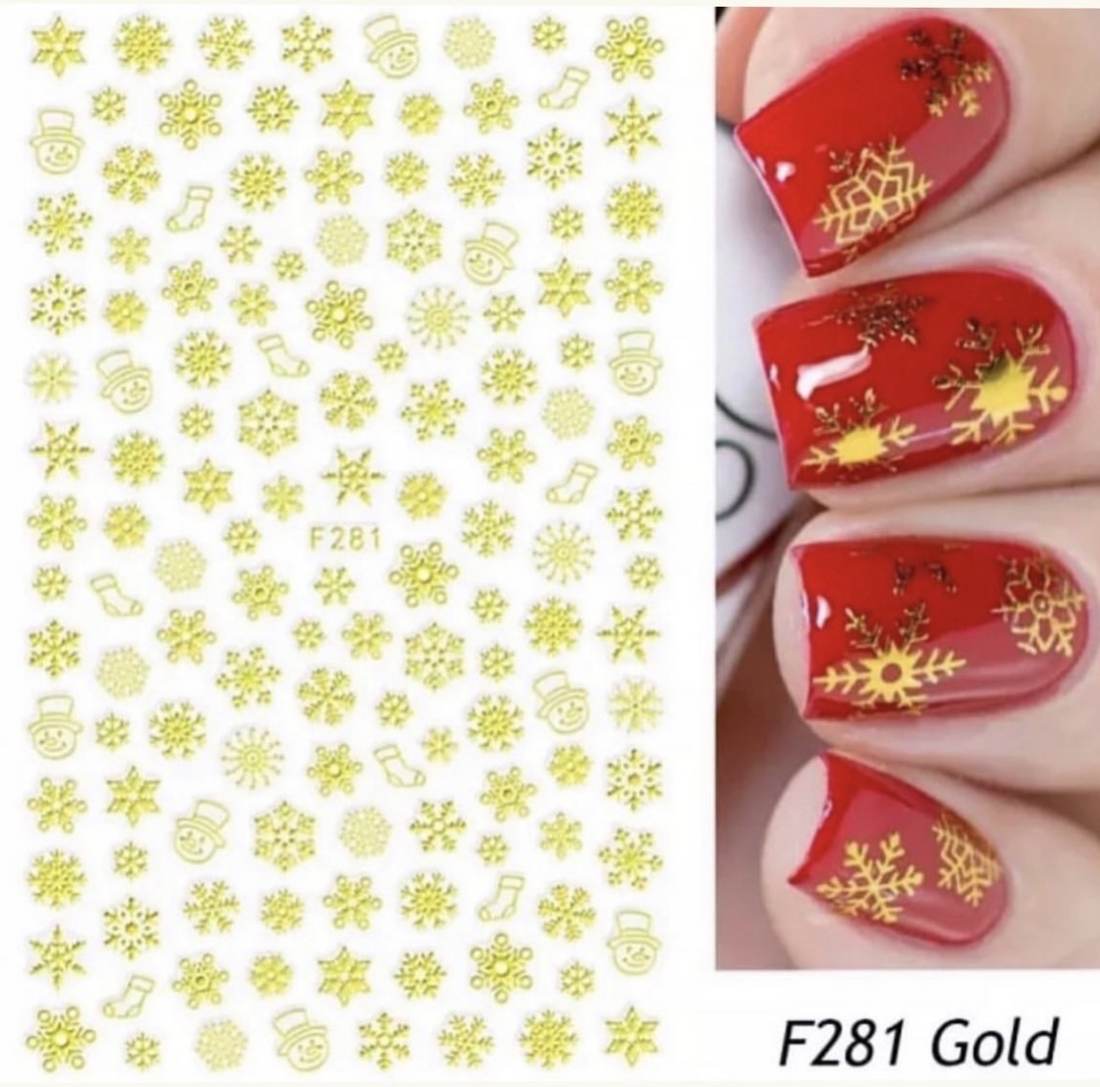 Stickers Noël 3D – Gold