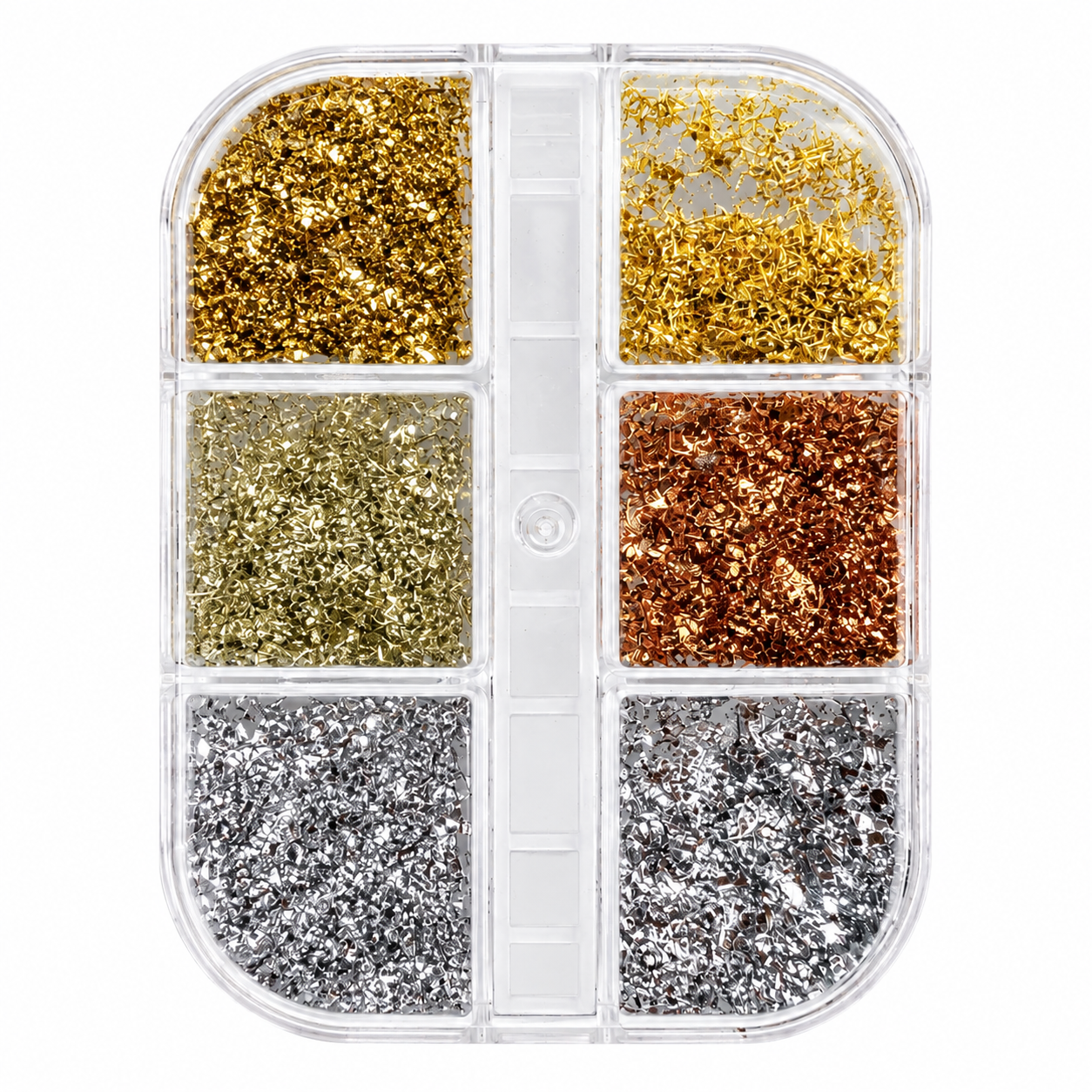 Palette Flakes Métalliques – 6 Teintes
