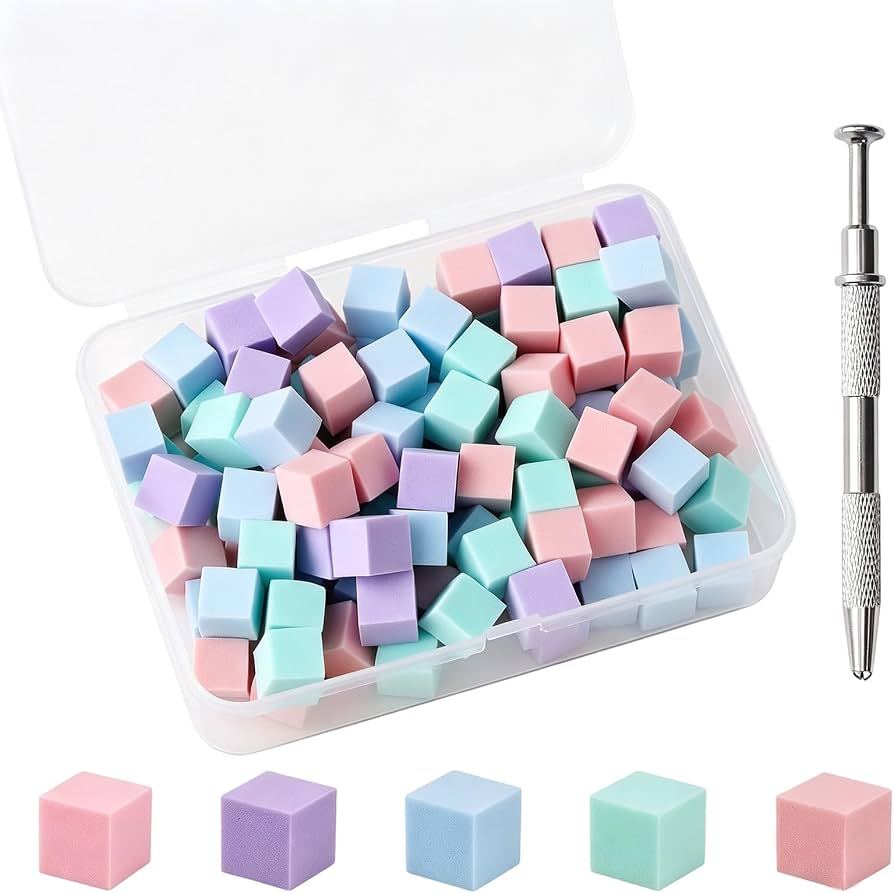 Éponges de manucure – 100 pièces avec Gripper Pen