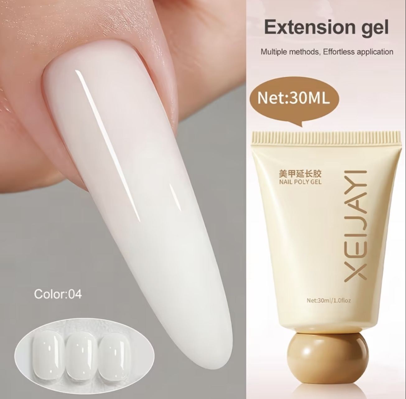 Xeijayi Polygel 30ml – Milky White 04