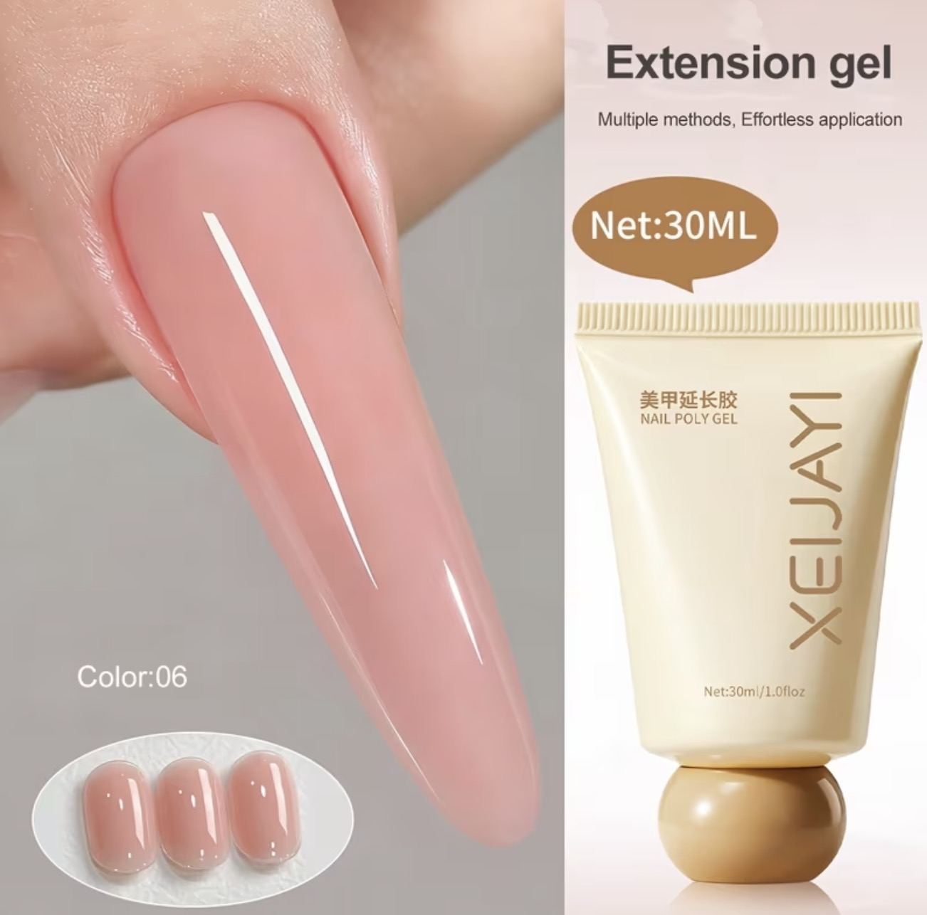Xeijayi Polygel 30ml – Nude Pink 06