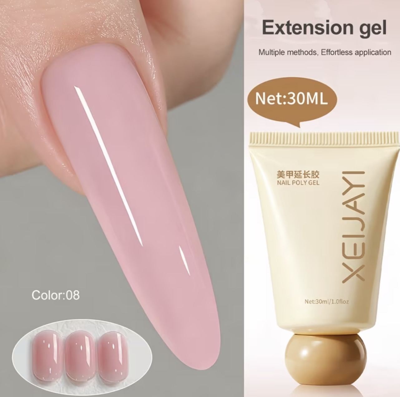 Xeijayi Polygel 30ml – Pink 08